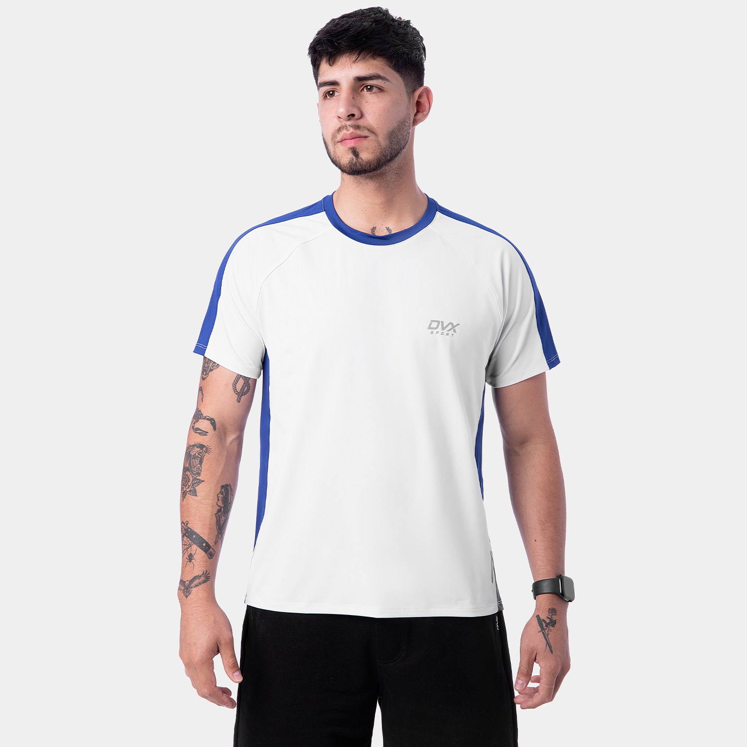 Polo azul store y blanco